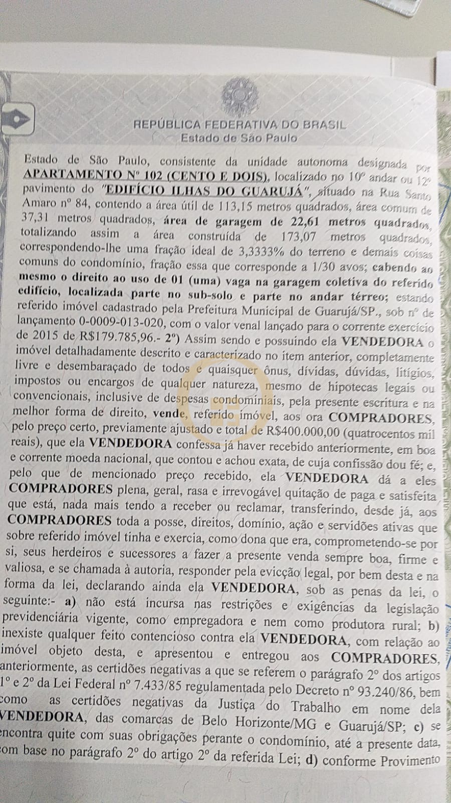 Apartamento GUARUJÁ - SP