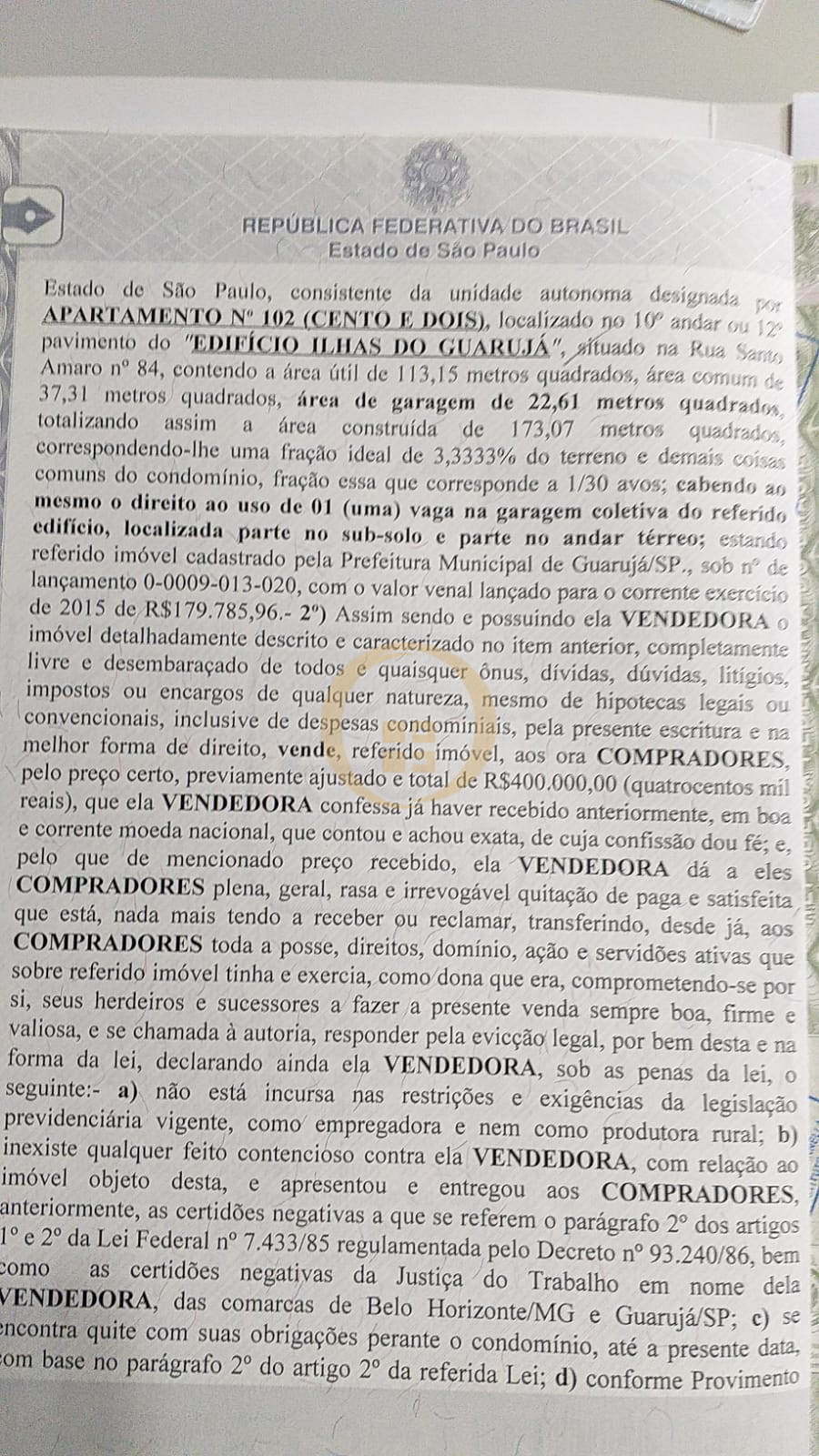 Apartamento GUARUJÁ - SP